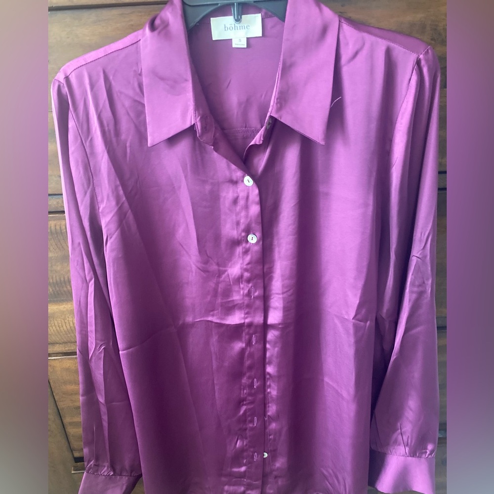 Bohme Satin Button Down - image 3